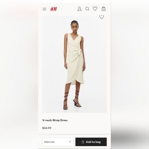 H&M wrap dress